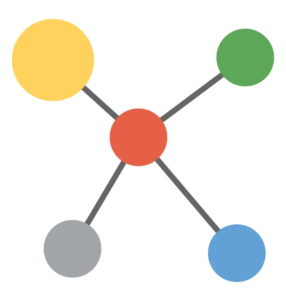Topologia Rede Organização Dos Vários Elementos Ligações Nós Etc Uma — Vetor de Stock