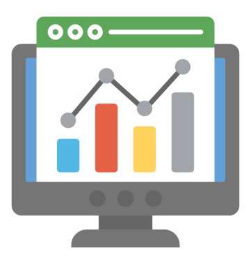 Bir Web sitesi kontrol paneli, grafik Analytics online sunum
