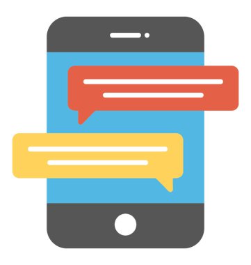 Metin mesajı bir mobil ekran bu kısa mesaj servisinin bir kavramdır 