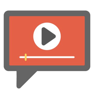 Bir konuşma video gösteren viral video kabarcık veya pazarlama konseptini vide 