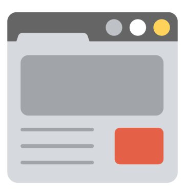 Düz simgesi tasarım web düzenleri