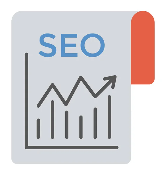 Optimización Motores Búsqueda Una Página Web Motor Búsqueda Web — Vector de stock