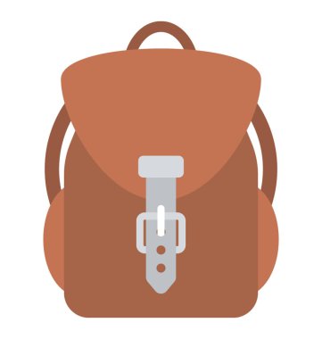 İki askıları Bagaj ve sırt çantası tasvir kolay taşıma için kullanılan bir çuval çanta.