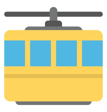 Eğlenmek için kablo ile bağlı çekilen hava Asansör seyahat ve heykelde teleferik macera