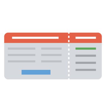 Bir boş kartı ile seyahat için bir kişinin bilgi yazmak için alan