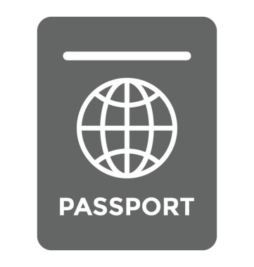 Bize pasaport tasvir küre simgesi olan siyah renkli kitapçık