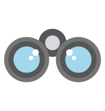 Seyahat ve macera sırasında uzak nesne görmek için iki görsel gözlük