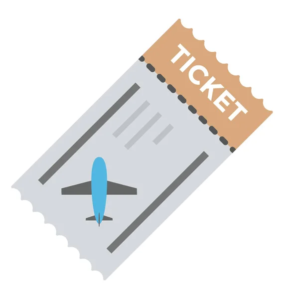 Bilet Lot Samolotem Samolotu Grafikę Kupon — Wektor stockowy