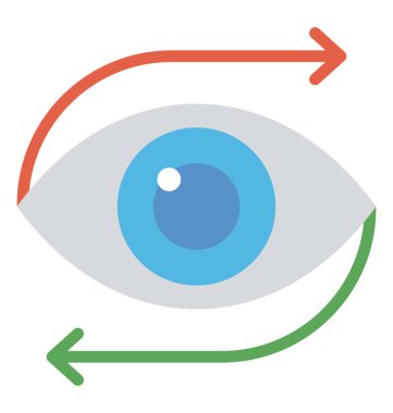 Yaratıcı iş kapsamını kavramı sunmak için tasarlanmış bir göz