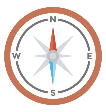 Yönergeleri, gezinti pusula gösterilen amaç seyahat için kullanılan yuvarlak bir gezinme aygıt. 