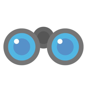 Şişman simgesi tasarım optik enstrümanın; Dürbün