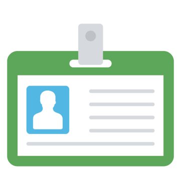 Çalışanlar, iş kartı için takılabilir kimlik kartı