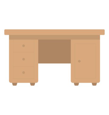 Çekmeceler ve eğimli yüzey yazmak için yazı masası