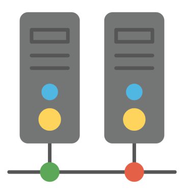 Web sunucusu paylaşılan web hosting simgeleyen Internet'e bağlı, 