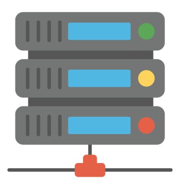 Web sunucusu paylaşılan web hosting simgeleyen Internet'e bağlı, 