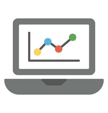 Web sitesi tablosu, sunum grafik Analytics