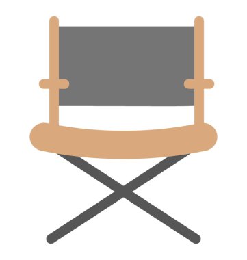 Düz simgesi tasarım müdür koltuğu