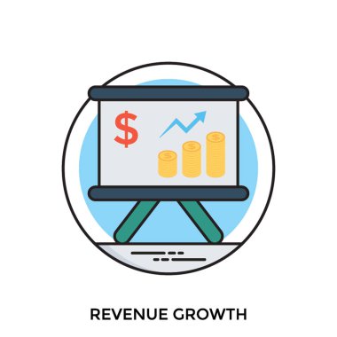 Grafik bazı grafik yorumlama, büyüme ok ve kişisel gelişim en iyi şekilde tasvir dolar işareti olan bir yönetim kurulu 