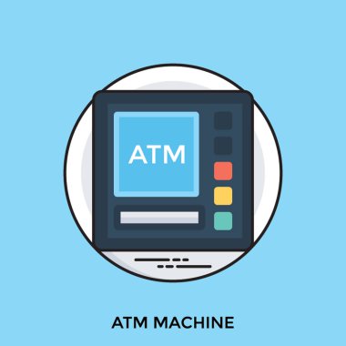 Para transferi için ben e bir ATM kullanılan elektronik cihaz gösteren bir simge