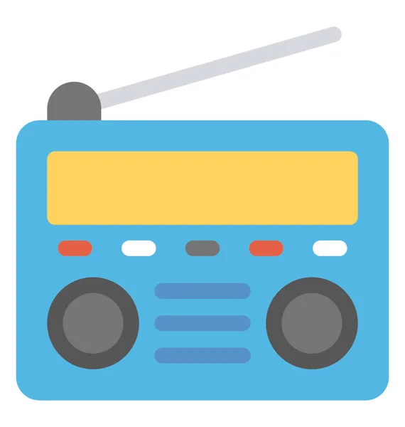 Dispositivo Radiodifusión Audio Vintage Radio Set — Vector de stock