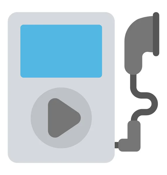 Mp3 Player Audio Musik Tragbar — Stockvektor