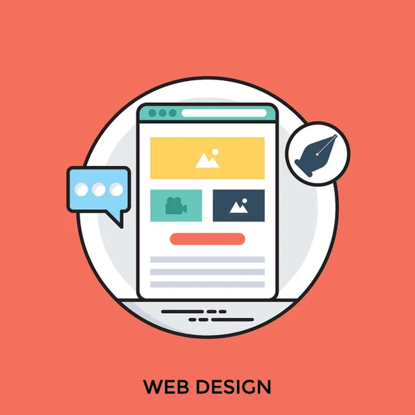 Een Compacte Pictogram Voor Webdesign — Stockvector