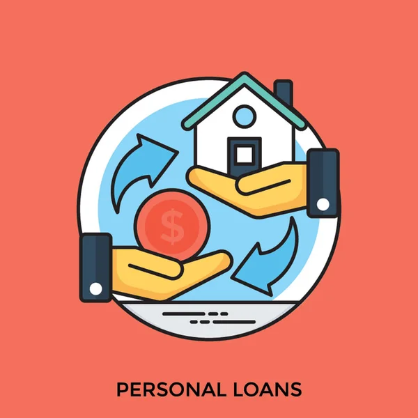 Duas Mãos Segurando Casa Dinheiro Especificando Empréstimo Casa — Vetor de Stock