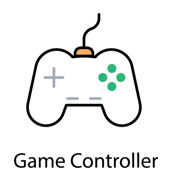 Joystick Con Controlador Juego Cable — Archivo Imágenes Vectoriales