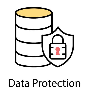 Bir veritabanı tarafından korunan bir kilit korumak, bu veri koruma için simge yoktur 