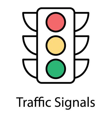 Rating semafor trafik sinyalleri simgesi sembolize için kullanılır