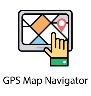 Harita göstergesi ile gömülü bir dokunmatik ekran cihaz teslim 