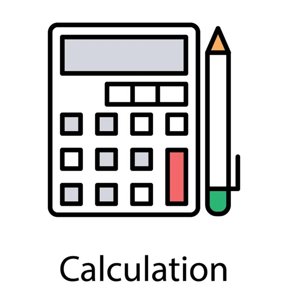 Uno Strumento Matematico Aggiungere Sottrarre Dividere Eseguire Altre Operazioni Matematiche — Vettoriale Stock