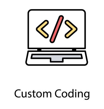 Html kaynak kodunu laptop ekran sunan web geliştirme kavramı 
