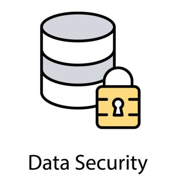 Ağınızı bu ağ güvenlik düz simgesi ile korumak 