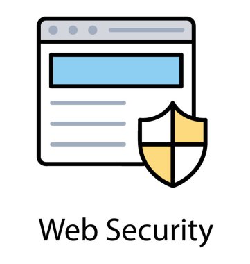 Veri koruma ve Internet güvenlik kavramı gösteren bir kalkan ile Web sitesi