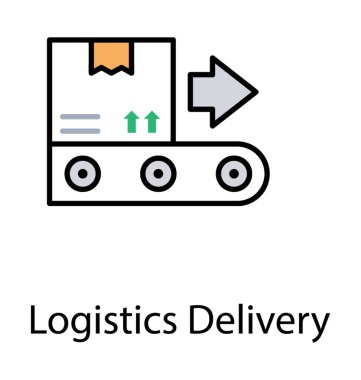 Lojistik teslimat fikrini güçlendirmek için düz yönde yüklenen paket taşıma konveyör