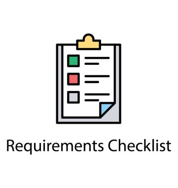 Bir Pano boş Gündem listesi düz vektör simgesi ile 