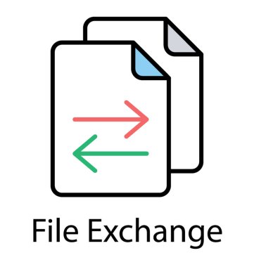 İş evrak kavramı gösterilen ok göstergesi ile farklı sayfaları