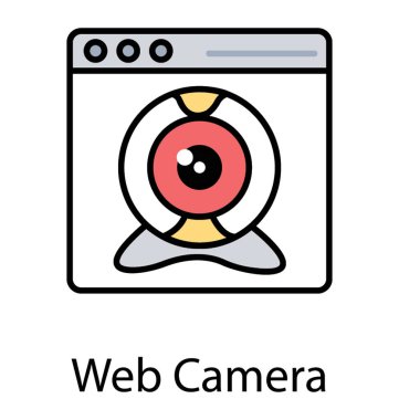 Bir web kamerası video sohbet konsepti için