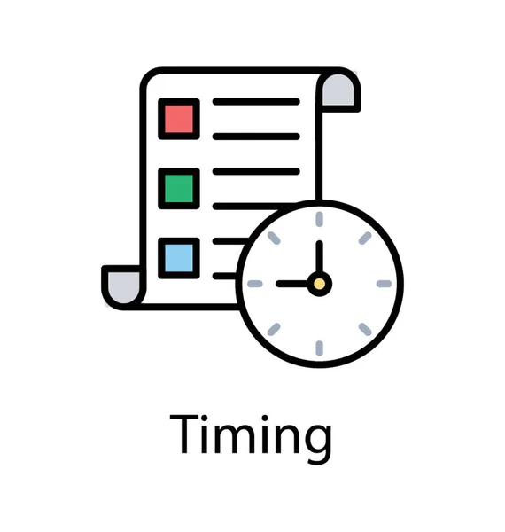时间的规划和安排 — 图库矢量图片