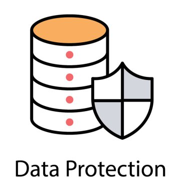 Bir veritabanı tarafından korunan bir kilit korumak, bu veri koruma için simge yoktur 