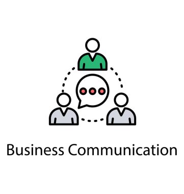 Grup iletişim iş kavramı temsil eden insan