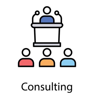 Bir grup insanla konuşma teslim dias bir kişi