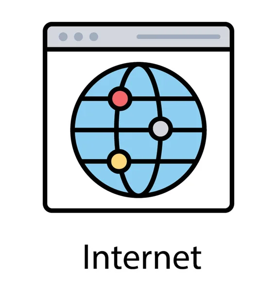 Globalne Siatki Stronie Internetowej Ikonę Sieci Web — Wektor stockowy