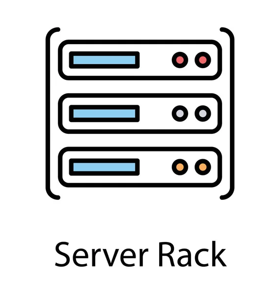 Datenbanksysteme Sind Konzipiert Dass Sie Das Datenmanagement Symbol Anzeigen — Stockvektor