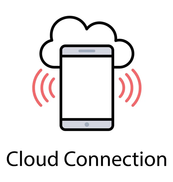 Bulut Bulut Depolama App Için Android Yedekleme — Stok Vektör