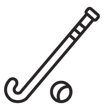 Bir top ve Pakistan Ulusal oyun temsil eden bir hokey 