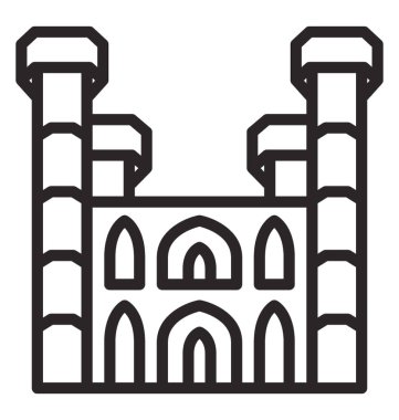 Babür dönemi anıt Lahore City chauburji adlandırılan dört yüksek sütun ile 