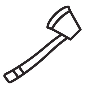 Bıçak kenar kesme ve ahşap şekillendirme için kullanılan uzun kolu aracıyla balta adlı 