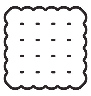 Un ve buğday simgeleyen bisküvi yenilebilir bir kare şeklinde  